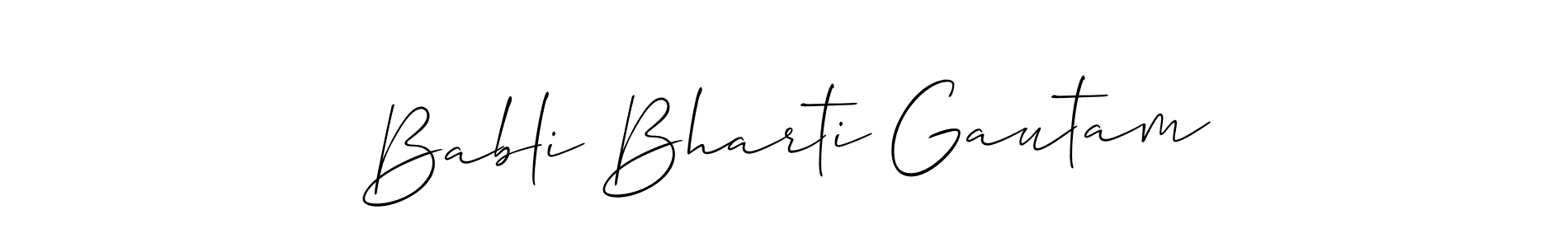 See photos of Babli Bharti Gautam official signature by Spectra . Check more albums & portfolios. Read reviews & check more about Allison_Script font. Babli Bharti Gautam signature style 2 images and pictures png