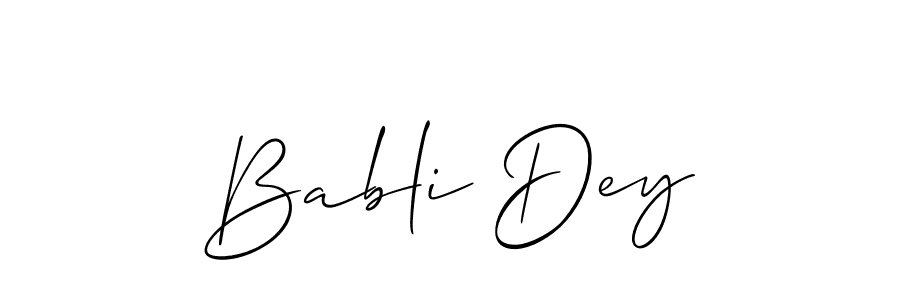 Best and Professional Signature Style for Babli Dey. Allison_Script Best Signature Style Collection. Babli Dey signature style 2 images and pictures png
