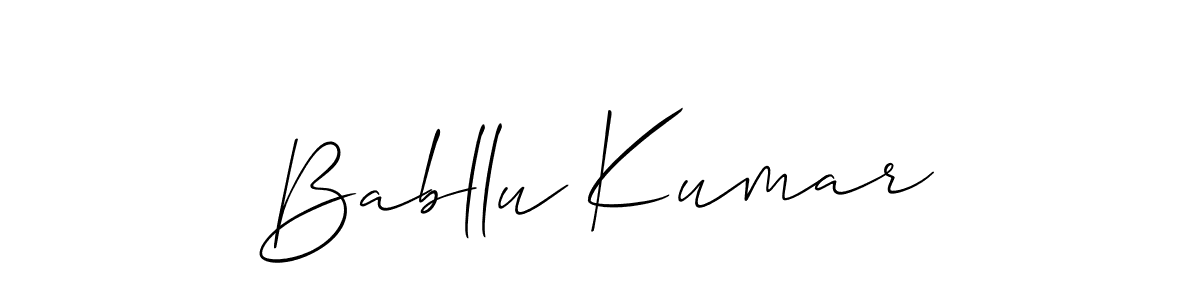 Make a beautiful signature design for name Babllu Kumar. Use this online signature maker to create a handwritten signature for free. Babllu Kumar signature style 2 images and pictures png