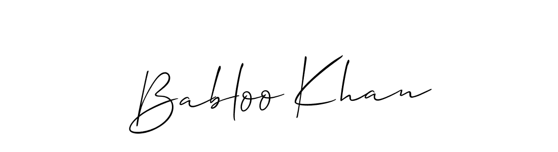 Make a short Babloo Khan signature style. Manage your documents anywhere anytime using Allison_Script. Create and add eSignatures, submit forms, share and send files easily. Babloo Khan signature style 2 images and pictures png