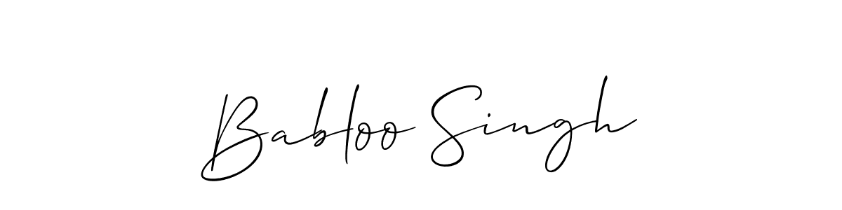 This is the best signature style for the Babloo Singh name. Also you like these signature font (Allison_Script). Mix name signature. Babloo Singh signature style 2 images and pictures png