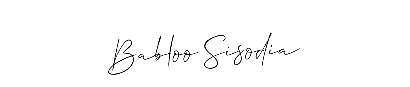 The best way (Allison_Script) to make a short signature is to pick only two or three words in your name. The name Babloo Sisodia include a total of six letters. For converting this name. Babloo Sisodia signature style 2 images and pictures png