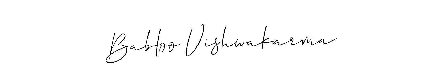 Once you've used our free online signature maker to create your best signature Allison_Script style, it's time to enjoy all of the benefits that Babloo Vishwakarma name signing documents. Babloo Vishwakarma signature style 2 images and pictures png