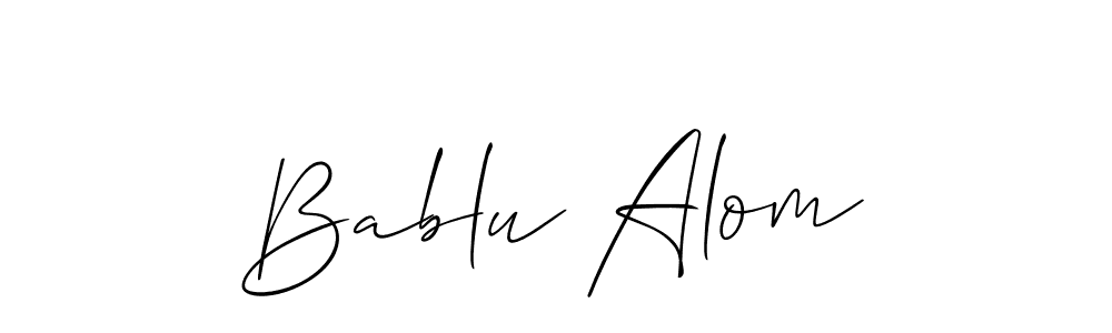 Make a beautiful signature design for name Bablu Alom. Use this online signature maker to create a handwritten signature for free. Bablu Alom signature style 2 images and pictures png