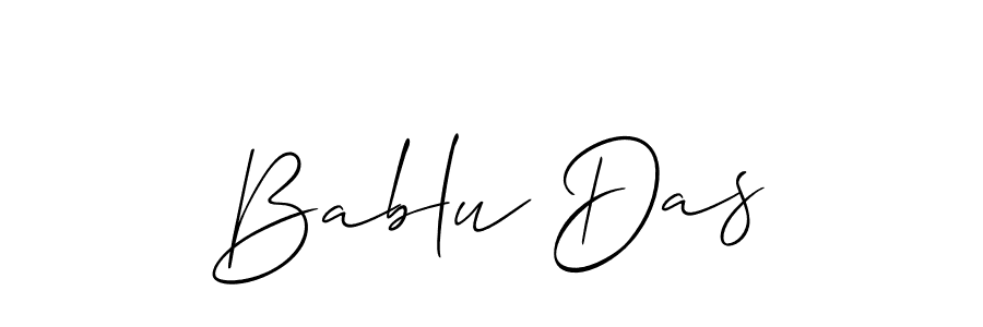 The best way (Allison_Script) to make a short signature is to pick only two or three words in your name. The name Bablu Das include a total of six letters. For converting this name. Bablu Das signature style 2 images and pictures png