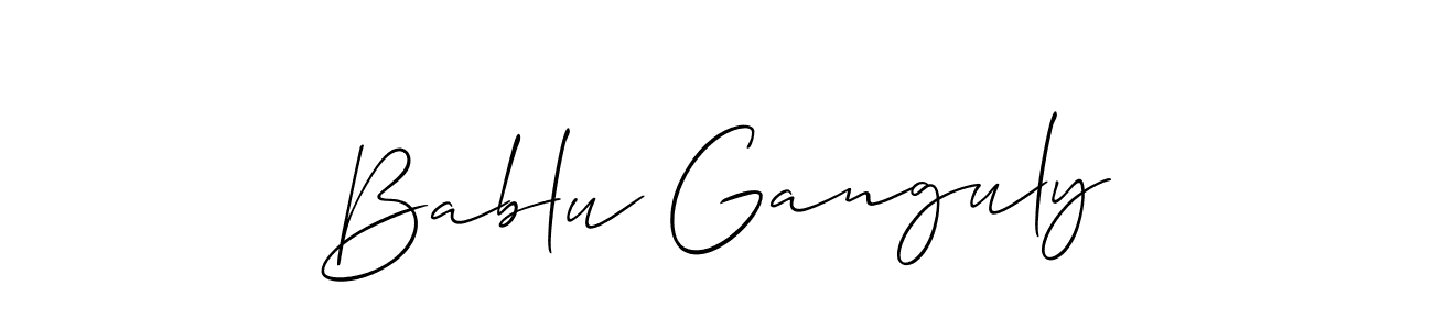 You can use this online signature creator to create a handwritten signature for the name Bablu Ganguly. This is the best online autograph maker. Bablu Ganguly signature style 2 images and pictures png