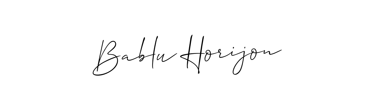 Make a beautiful signature design for name Bablu Horijon. Use this online signature maker to create a handwritten signature for free. Bablu Horijon signature style 2 images and pictures png