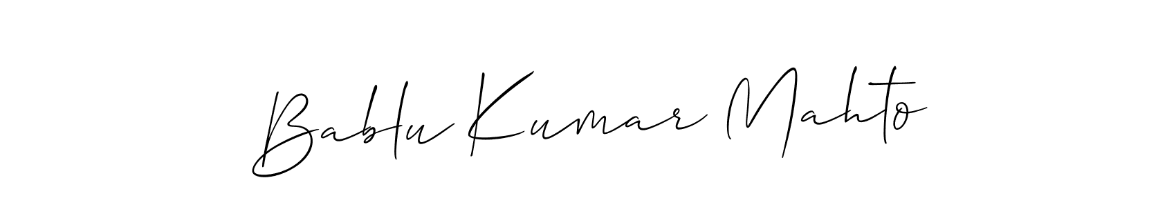 Also You can easily find your signature by using the search form. We will create Bablu Kumar Mahto name handwritten signature images for you free of cost using Allison_Script sign style. Bablu Kumar Mahto signature style 2 images and pictures png