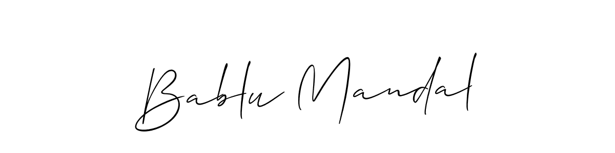 You should practise on your own different ways (Allison_Script) to write your name (Bablu Mandal) in signature. don't let someone else do it for you. Bablu Mandal signature style 2 images and pictures png