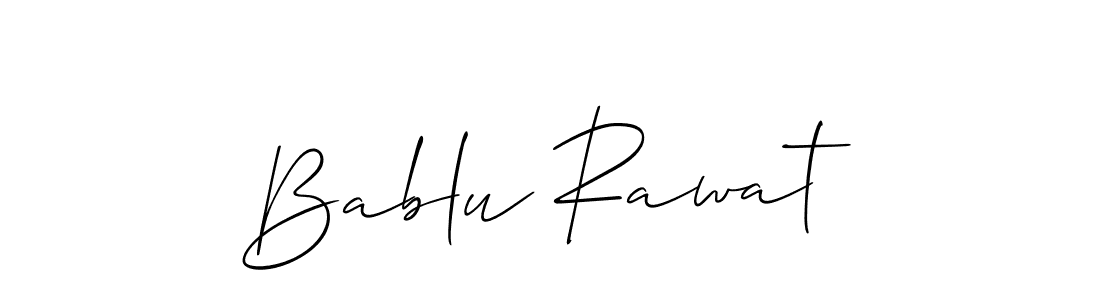 It looks lik you need a new signature style for name Bablu Rawat. Design unique handwritten (Allison_Script) signature with our free signature maker in just a few clicks. Bablu Rawat signature style 2 images and pictures png