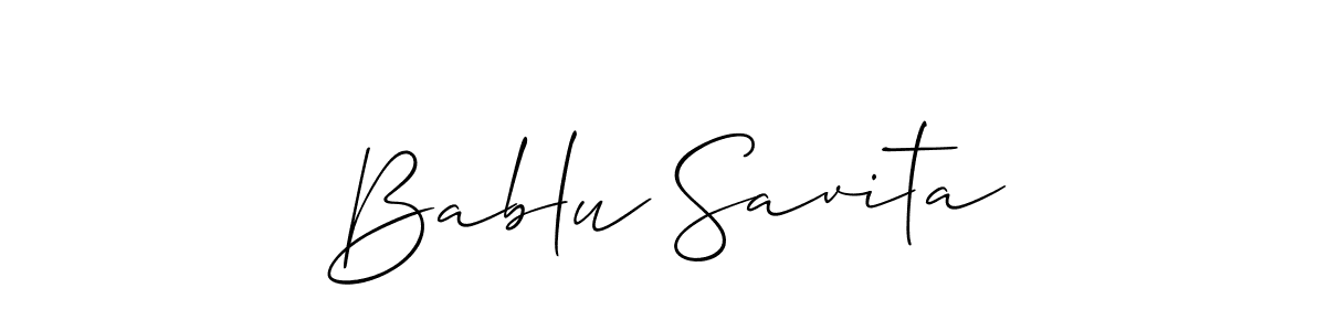 if you are searching for the best signature style for your name Bablu Savita. so please give up your signature search. here we have designed multiple signature styles  using Allison_Script. Bablu Savita signature style 2 images and pictures png