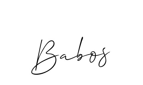 Once you've used our free online signature maker to create your best signature Allison_Script style, it's time to enjoy all of the benefits that Babos name signing documents. Babos signature style 2 images and pictures png