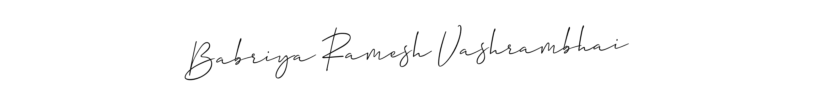 Best and Professional Signature Style for Babriya Ramesh Vashrambhai. Allison_Script Best Signature Style Collection. Babriya Ramesh Vashrambhai signature style 2 images and pictures png