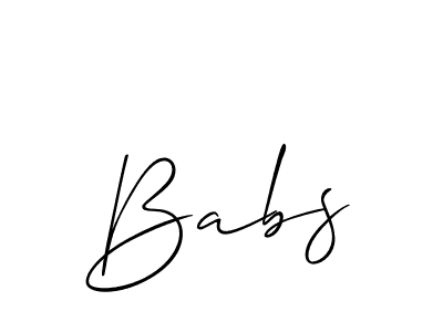 Best and Professional Signature Style for Babs. Allison_Script Best Signature Style Collection. Babs signature style 2 images and pictures png