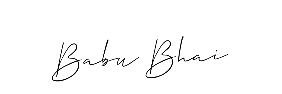 How to make Babu Bhai name signature. Use Allison_Script style for creating short signs online. This is the latest handwritten sign. Babu Bhai signature style 2 images and pictures png