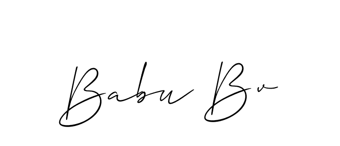 Best and Professional Signature Style for Babu Bv. Allison_Script Best Signature Style Collection. Babu Bv signature style 2 images and pictures png