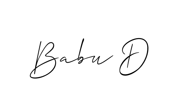 This is the best signature style for the Babu D name. Also you like these signature font (Allison_Script). Mix name signature. Babu D signature style 2 images and pictures png