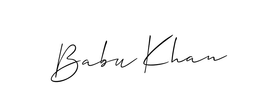 Best and Professional Signature Style for Babu Khan. Allison_Script Best Signature Style Collection. Babu Khan signature style 2 images and pictures png