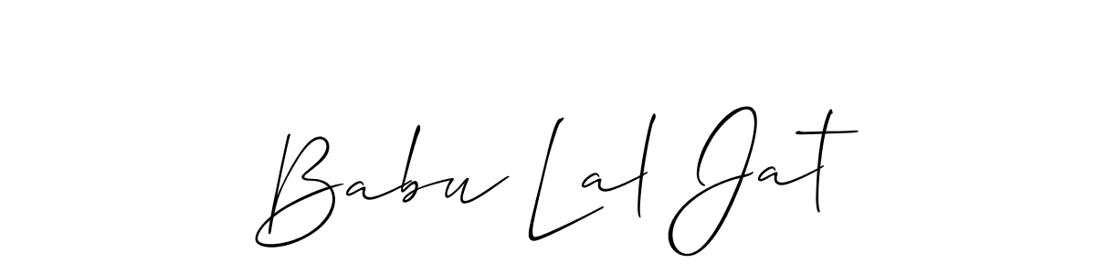 Make a short Babu Lal Jat signature style. Manage your documents anywhere anytime using Allison_Script. Create and add eSignatures, submit forms, share and send files easily. Babu Lal Jat signature style 2 images and pictures png