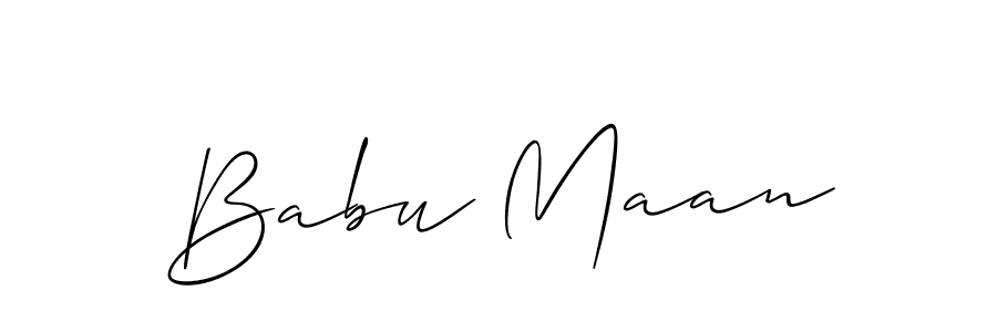 Also You can easily find your signature by using the search form. We will create Babu Maan name handwritten signature images for you free of cost using Allison_Script sign style. Babu Maan signature style 2 images and pictures png