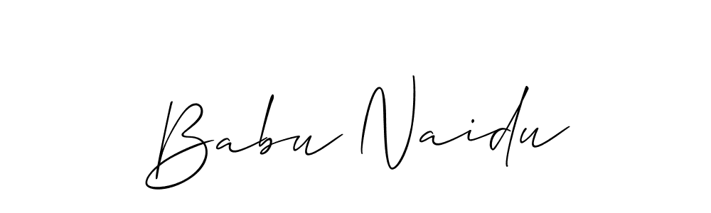 Babu Naidu stylish signature style. Best Handwritten Sign (Allison_Script) for my name. Handwritten Signature Collection Ideas for my name Babu Naidu. Babu Naidu signature style 2 images and pictures png