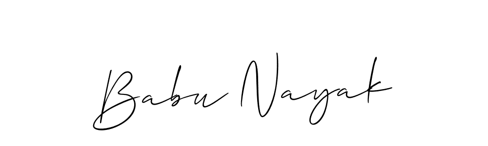 Once you've used our free online signature maker to create your best signature Allison_Script style, it's time to enjoy all of the benefits that Babu Nayak name signing documents. Babu Nayak signature style 2 images and pictures png