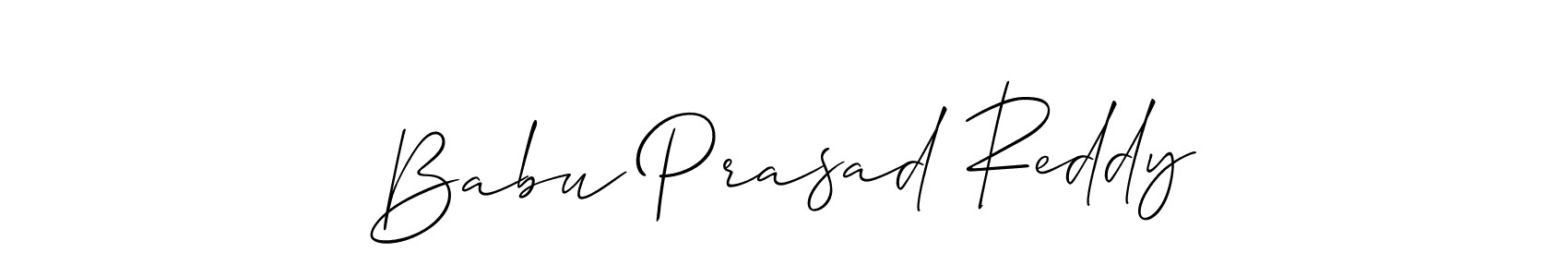 This is the best signature style for the Babu Prasad Reddy name. Also you like these signature font (Allison_Script). Mix name signature. Babu Prasad Reddy signature style 2 images and pictures png