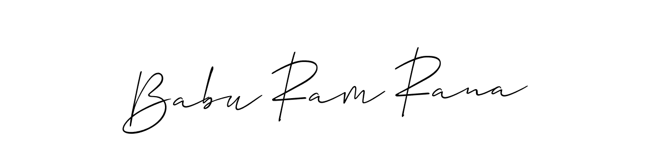 Also we have Babu Ram Rana name is the best signature style. Create professional handwritten signature collection using Allison_Script autograph style. Babu Ram Rana signature style 2 images and pictures png