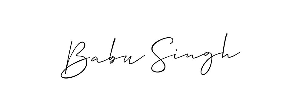 Babu Singh stylish signature style. Best Handwritten Sign (Allison_Script) for my name. Handwritten Signature Collection Ideas for my name Babu Singh. Babu Singh signature style 2 images and pictures png