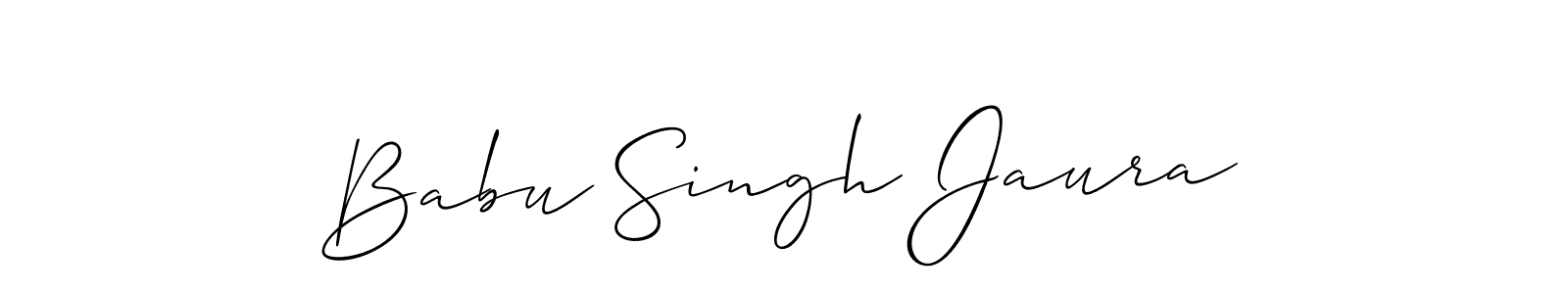 Create a beautiful signature design for name Babu Singh Jaura. With this signature (Allison_Script) fonts, you can make a handwritten signature for free. Babu Singh Jaura signature style 2 images and pictures png