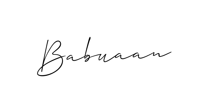 Also we have Babuaan name is the best signature style. Create professional handwritten signature collection using Allison_Script autograph style. Babuaan signature style 2 images and pictures png