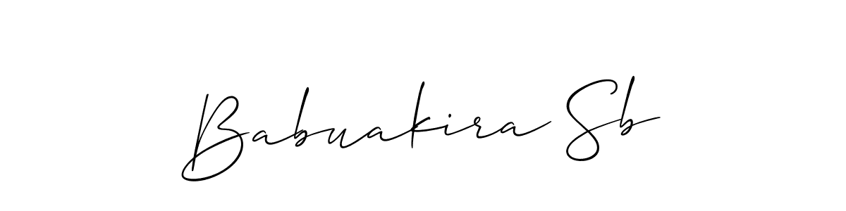 You can use this online signature creator to create a handwritten signature for the name Babuakira Sb. This is the best online autograph maker. Babuakira Sb signature style 2 images and pictures png