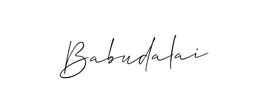 Once you've used our free online signature maker to create your best signature Allison_Script style, it's time to enjoy all of the benefits that Babudalai name signing documents. Babudalai signature style 2 images and pictures png