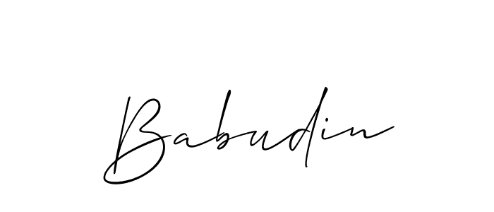 Make a beautiful signature design for name Babudin. Use this online signature maker to create a handwritten signature for free. Babudin signature style 2 images and pictures png