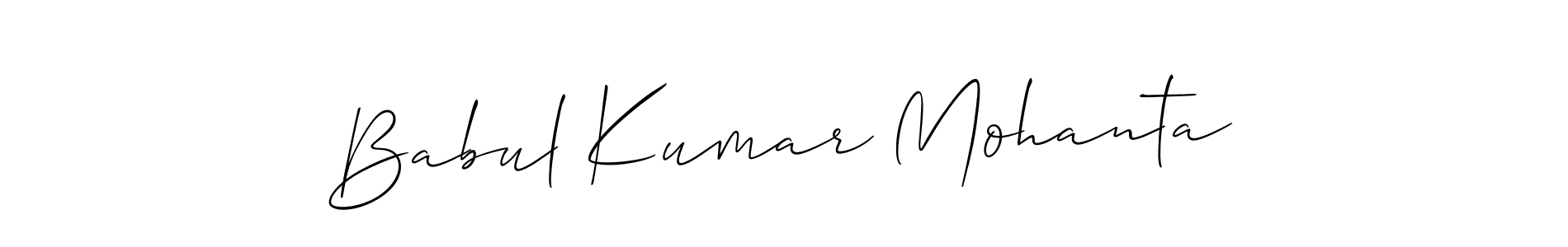 Create a beautiful signature design for name Babul Kumar Mohanta. With this signature (Allison_Script) fonts, you can make a handwritten signature for free. Babul Kumar Mohanta signature style 2 images and pictures png