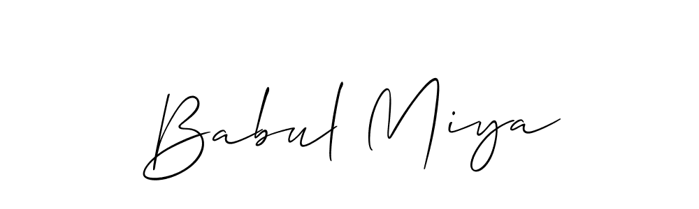 Once you've used our free online signature maker to create your best signature Allison_Script style, it's time to enjoy all of the benefits that Babul Miya name signing documents. Babul Miya signature style 2 images and pictures png