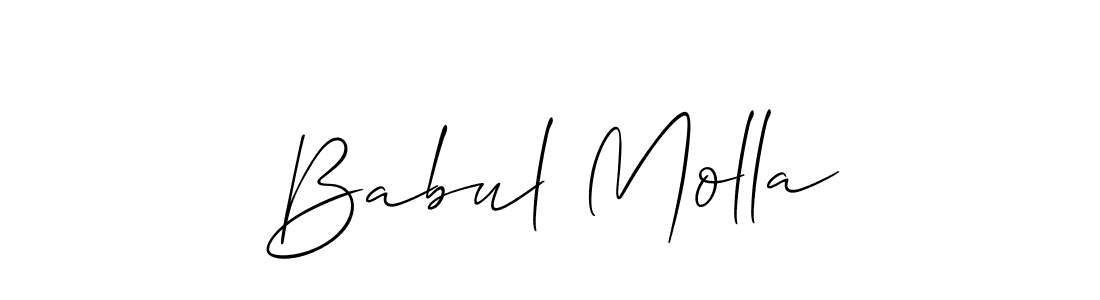 Best and Professional Signature Style for Babul Molla. Allison_Script Best Signature Style Collection. Babul Molla signature style 2 images and pictures png