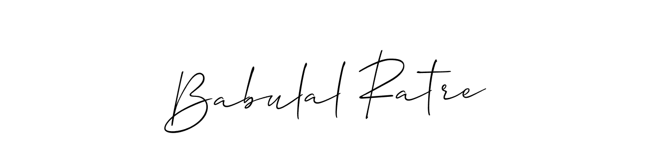 Also You can easily find your signature by using the search form. We will create Babulal Ratre name handwritten signature images for you free of cost using Allison_Script sign style. Babulal Ratre signature style 2 images and pictures png
