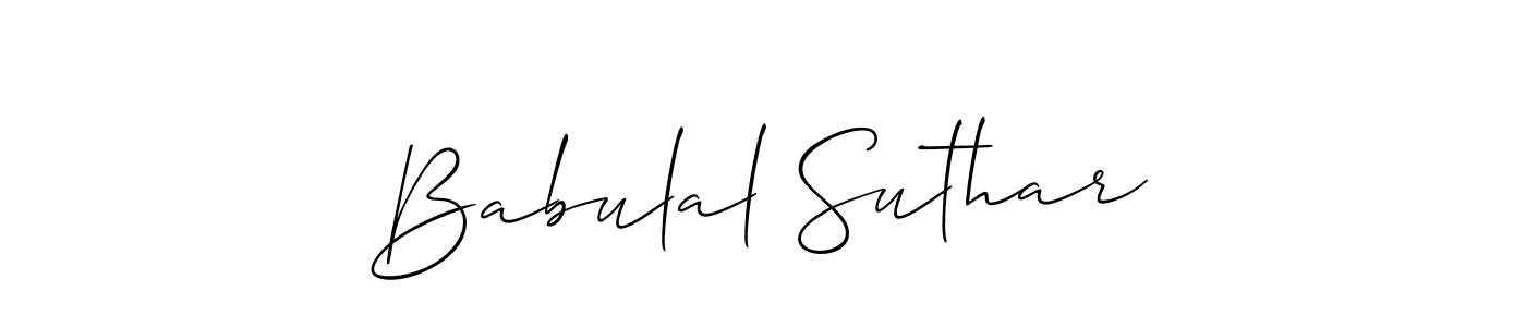 Make a beautiful signature design for name Babulal Suthar. Use this online signature maker to create a handwritten signature for free. Babulal Suthar signature style 2 images and pictures png