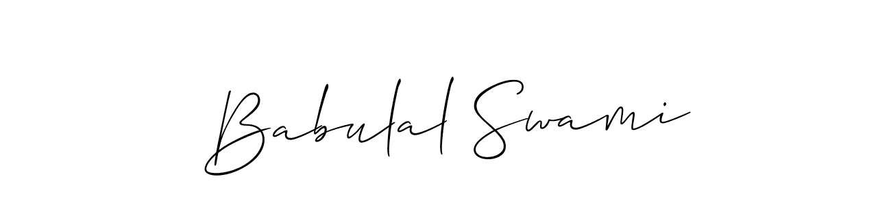 Also we have Babulal Swami name is the best signature style. Create professional handwritten signature collection using Allison_Script autograph style. Babulal Swami signature style 2 images and pictures png