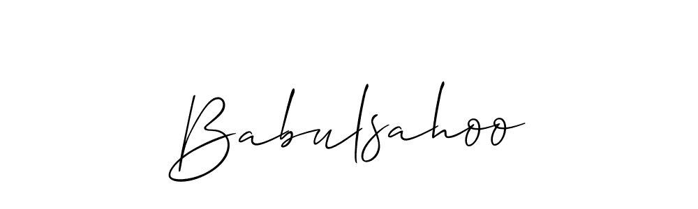 How to Draw Babulsahoo signature style? Allison_Script is a latest design signature styles for name Babulsahoo. Babulsahoo signature style 2 images and pictures png