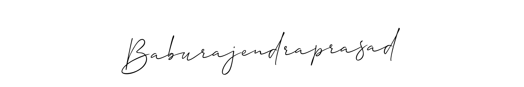 Create a beautiful signature design for name Baburajendraprasad. With this signature (Allison_Script) fonts, you can make a handwritten signature for free. Baburajendraprasad signature style 2 images and pictures png