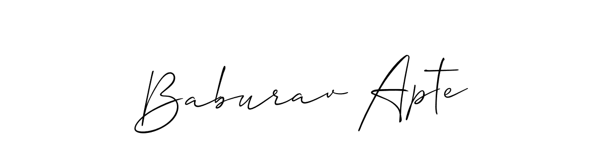 You can use this online signature creator to create a handwritten signature for the name Baburav Apte. This is the best online autograph maker. Baburav Apte signature style 2 images and pictures png