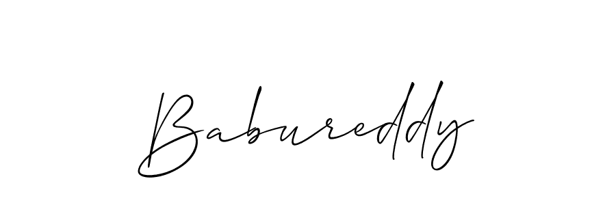 How to make Babureddy name signature. Use Allison_Script style for creating short signs online. This is the latest handwritten sign. Babureddy signature style 2 images and pictures png