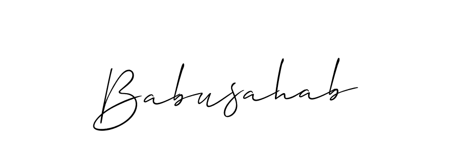 Once you've used our free online signature maker to create your best signature Allison_Script style, it's time to enjoy all of the benefits that Babusahab name signing documents. Babusahab signature style 2 images and pictures png