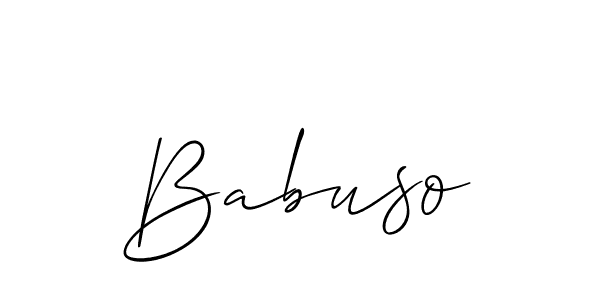 if you are searching for the best signature style for your name Babuso. so please give up your signature search. here we have designed multiple signature styles  using Allison_Script. Babuso signature style 2 images and pictures png