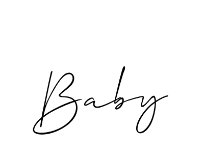 You should practise on your own different ways (Allison_Script) to write your name (Baby) in signature. don't let someone else do it for you. Baby signature style 2 images and pictures png