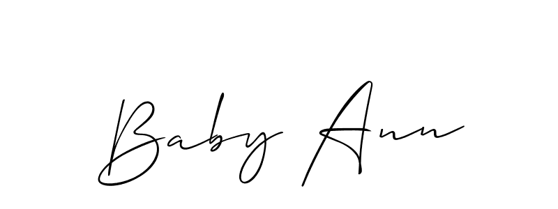 Once you've used our free online signature maker to create your best signature Allison_Script style, it's time to enjoy all of the benefits that Baby Ann name signing documents. Baby Ann signature style 2 images and pictures png