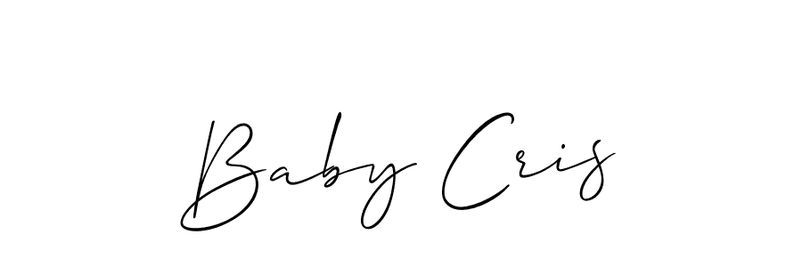 Check out images of Autograph of Baby Cris name. Actor Baby Cris Signature Style. Allison_Script is a professional sign style online. Baby Cris signature style 2 images and pictures png