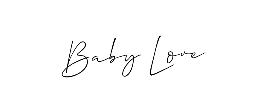 Allison_Script is a professional signature style that is perfect for those who want to add a touch of class to their signature. It is also a great choice for those who want to make their signature more unique. Get Baby Love name to fancy signature for free. Baby Love signature style 2 images and pictures png